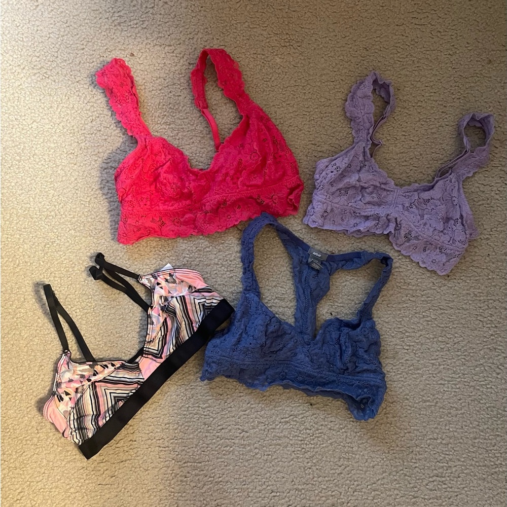Bundle of bralettes